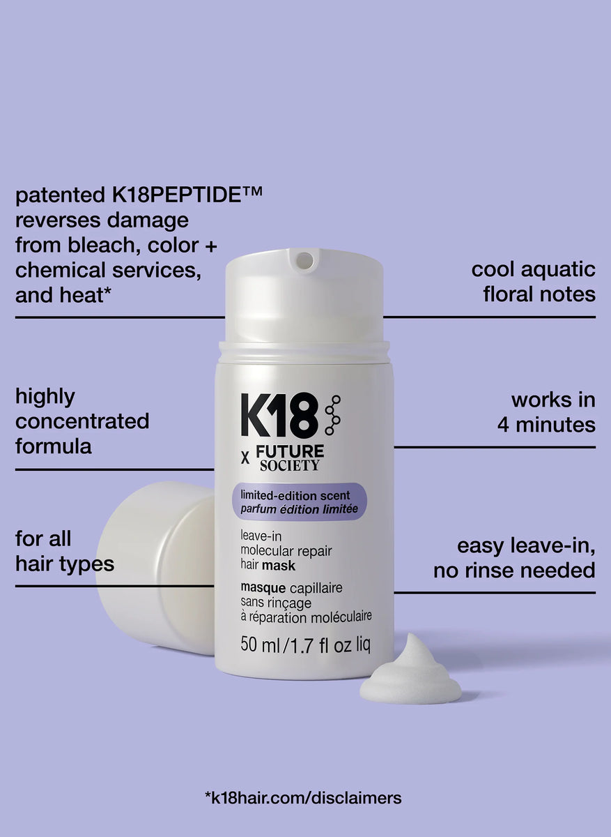 K18 x Future Society leave-in molecular hair mask – Private