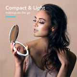 LED COMPACT MIRROR - ROSE GOLD