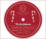 Candy Cane Keepsake Confetti Candle