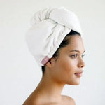 Quick Dry Hair Towel - White