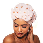 Luxury Shower Cap - Blush Dot