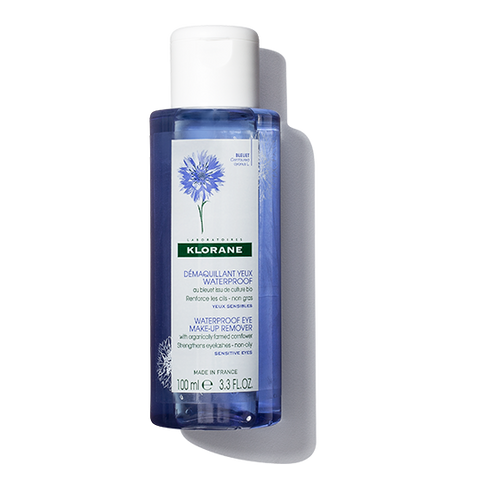 WATERPROOF EYE MAKE-UP REMOVER WITH ORGANICALLY FARMED CORNFLOWER