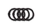 BLACK SKINNY SCRUNCHIES
