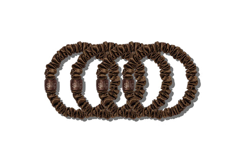 DARK BROWN SKINNY SCRUNCHIES